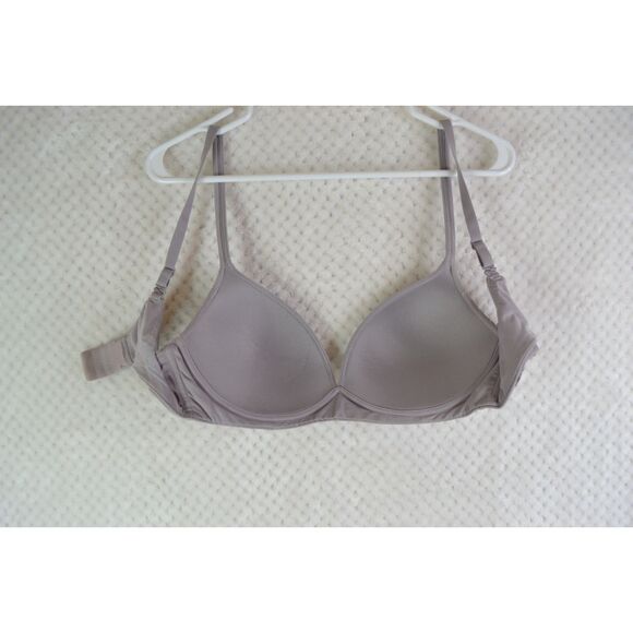 Victoria's Secret Women's 36C Body by Victoria Purple Wireless Padded Satin Bra - Picture 5 of 9